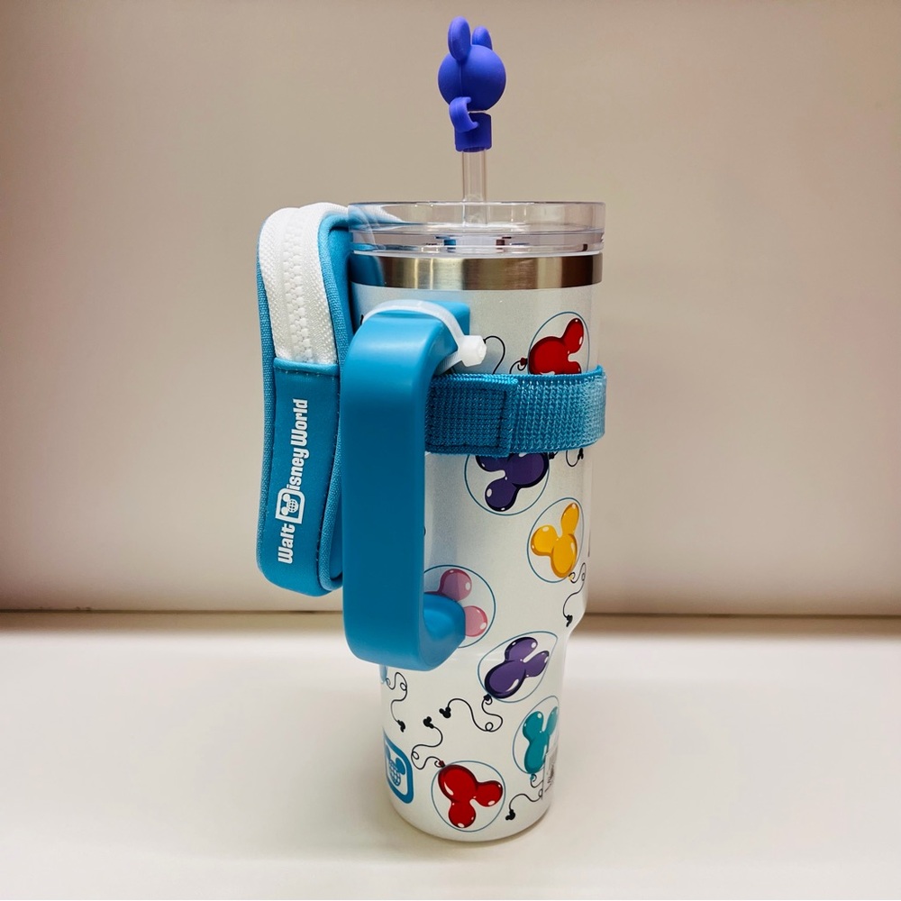 NEW Disney Mickey Balloons 30oz Insulated Stainless Steel Tumbler & Zip Case 🎈🎈🎈 - Picture 8 of 15